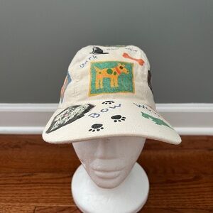 Vintage 1997’s Rel-E-Vant Headwear Dog Theme Snapback Duck Cotton Sz OS